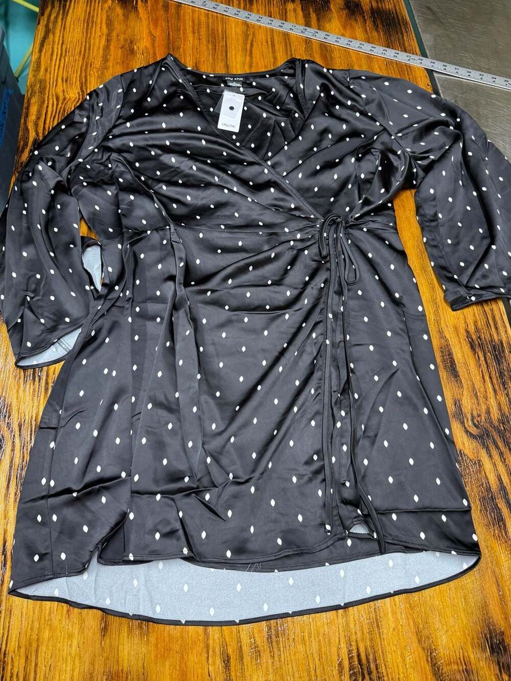 Women's Plus Size Amira Spot Dress - black,